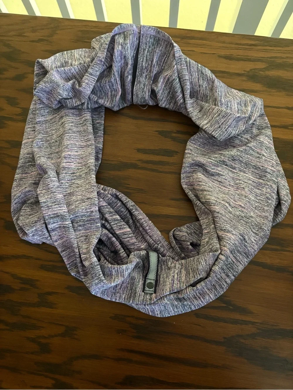 Lululemon Vinyasa Scarf Rulu Space Dye Camo Tender Violet Black Grape Snap Wrap
